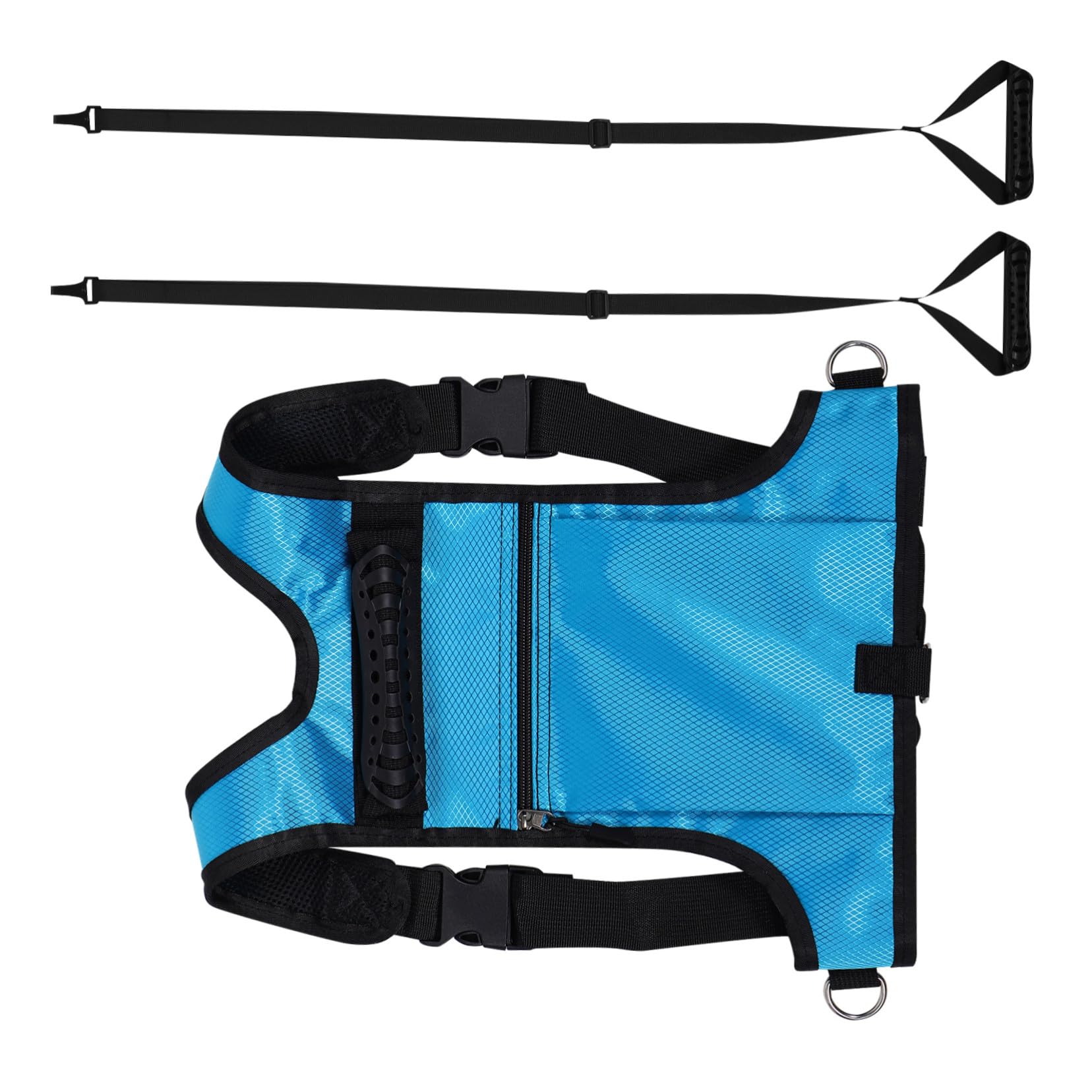 MAGICLULU Imbracatura Regolabile per Allenamento Snowboard con Zaino Rete Traspirante Accessorio Sicurezza per Apprendimento e Controllo Velocità