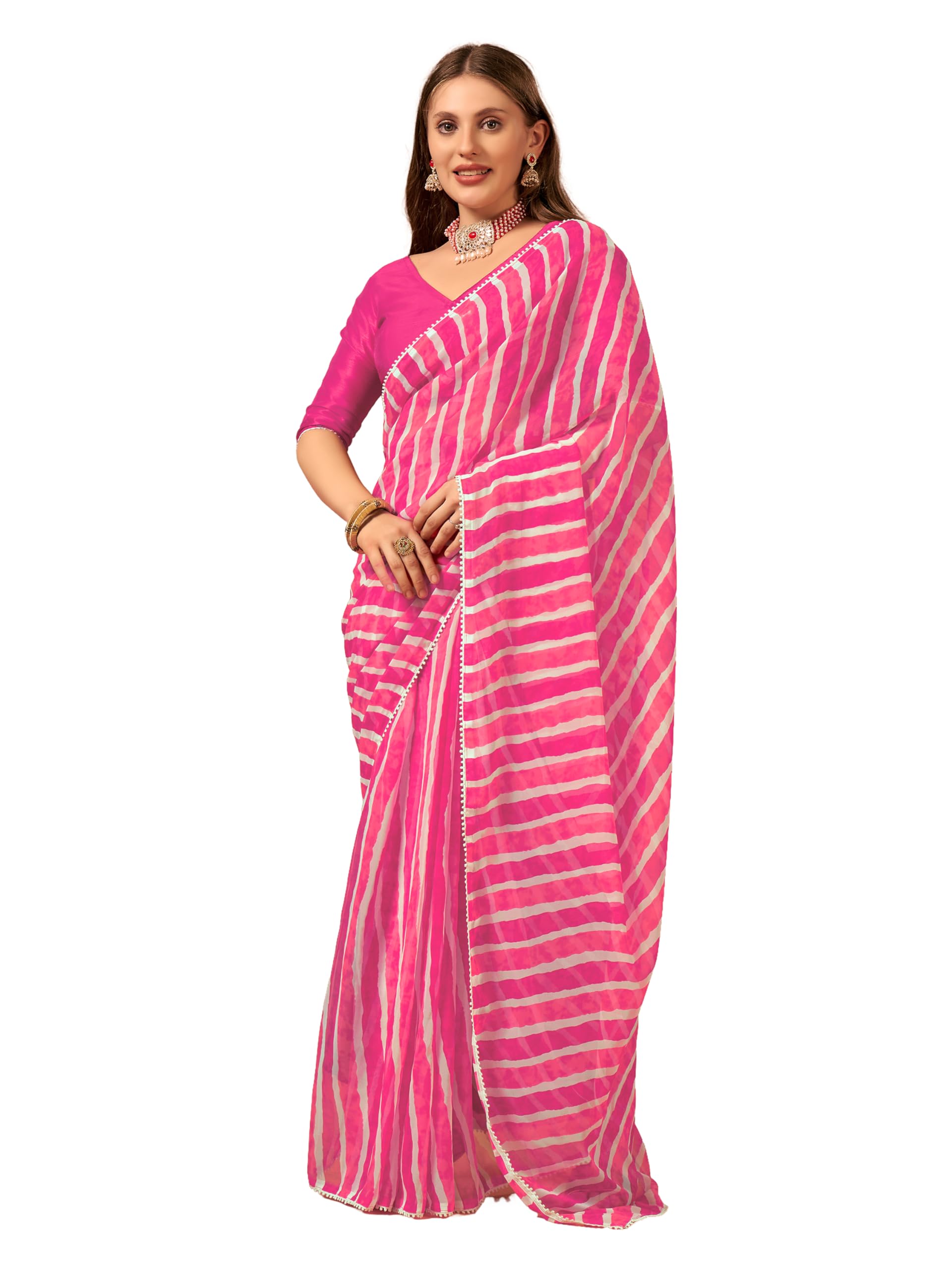 DIVUSReady to wear Pre draped Prestitched one min readymade Designer Parywear saree with Unstitch Blouse