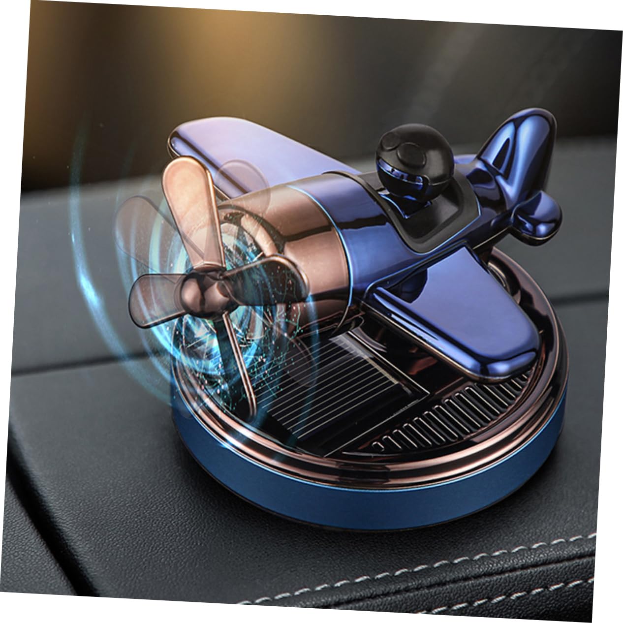 Mobestech 2pezzi Diffusore Aromatico Per Auto Solare Decorazione Rotante Per Interni Auto Con Materiale Diffusor Fragranza Gadget Originale