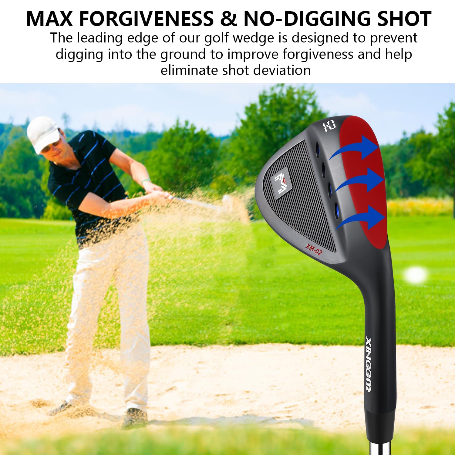 Forged Golf Wedge Set for Men or Individual 48/50/52/54/56/58/60 Degree Gap Wedge Sand Wedge for Men Right Hand,Milled Face for More Spin (Steel, Black, 56 Degrees, Stiff, Right)