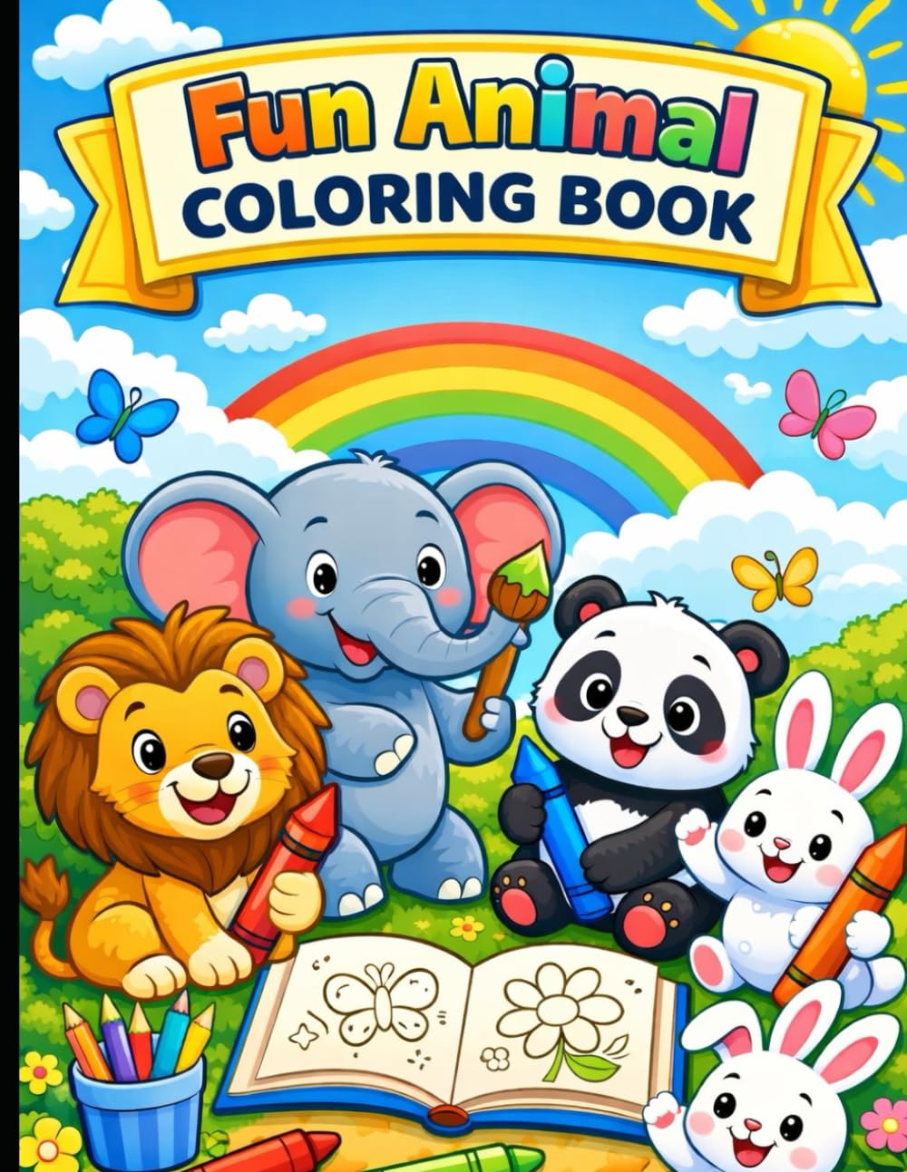 Amazing Animals Coloring Book