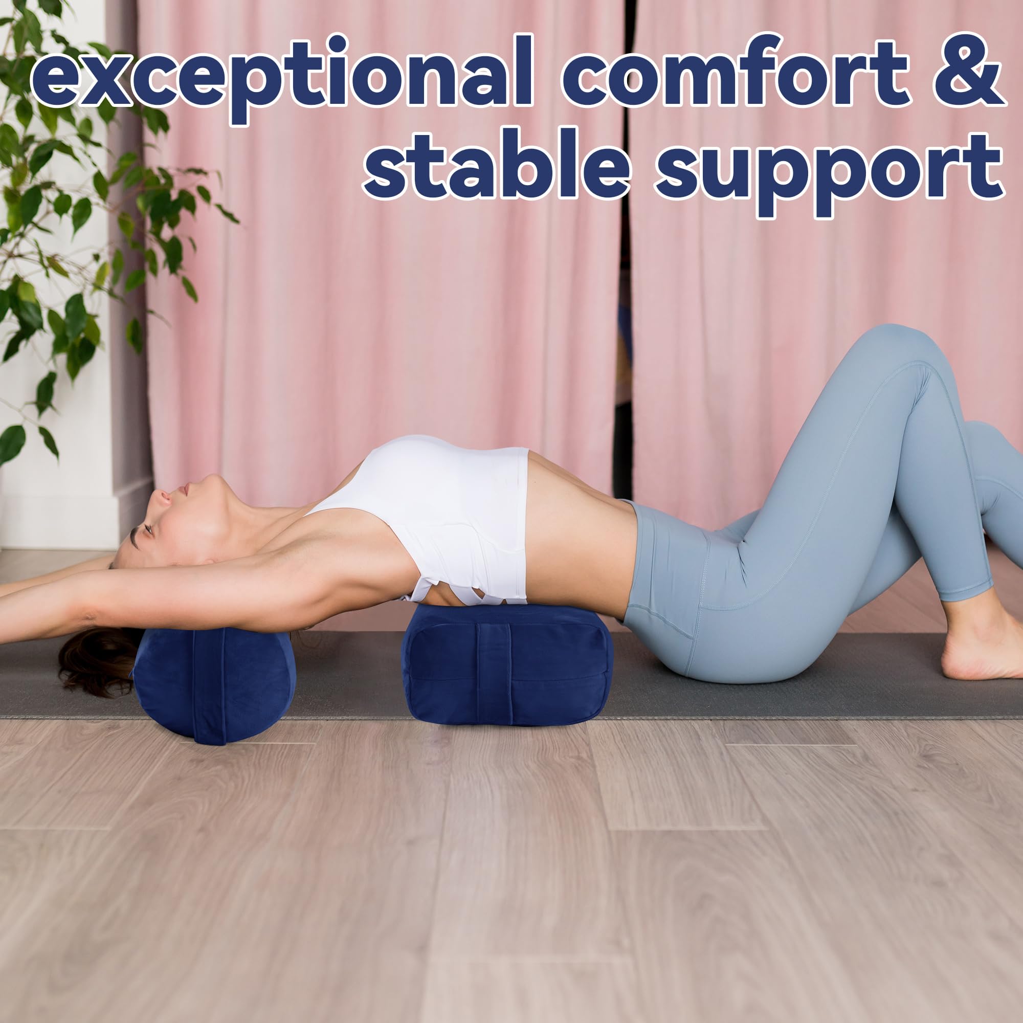 ROYALAY 2 Pcs Yoga Bolster Pillow for Restorative Yoga