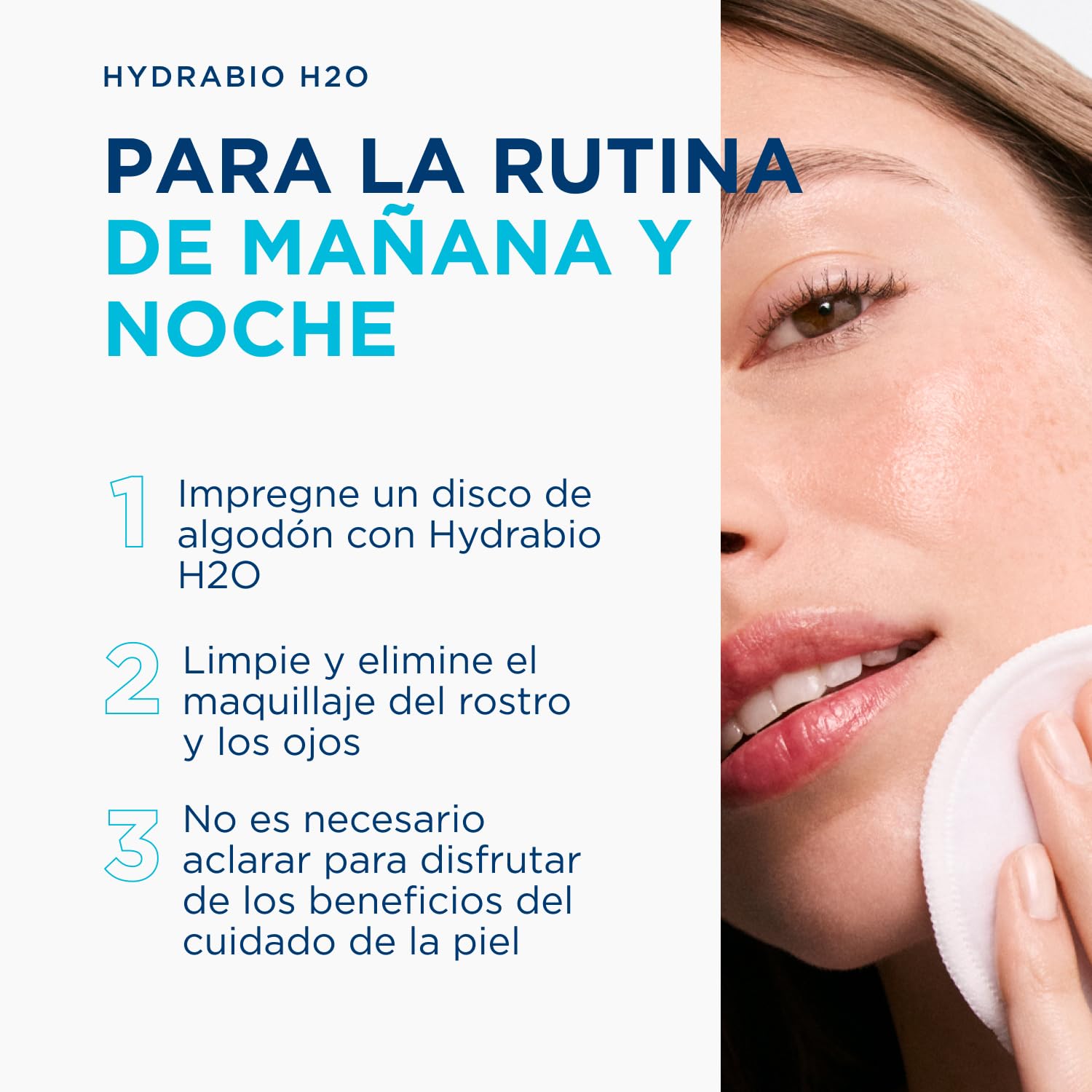 BIODERMA Hydrabio H2O - Agua Micelar Dermatológica - Limpia, Desmaquilla e Hidrata - Elimina Impurezas y Polución - Recomendada por Dermatólogos - Frasco 500 ml