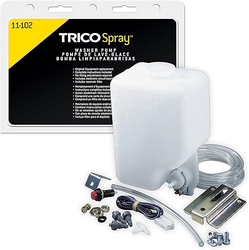 Miniatura 32 de TRICO Bomba de Lavado de Parabrisas Automotriz de Repuesto con Rociador (11-528) Compatible con Años de Modelo Selectos de Chrysler, Dodge, Jeep
