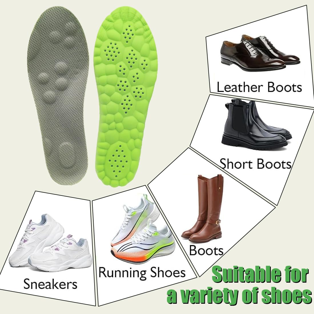Plantillas Memory Foam para Deporte, Trabajo y Uso Diario Plantillas Fascitis Plantar Plantillas Ortopédicas Transpirables