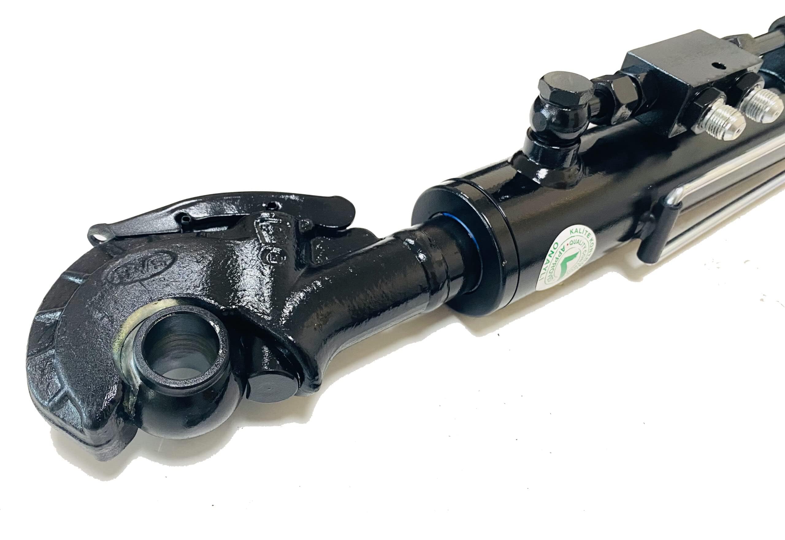 Hydraulischer Oberlenker Kat. 2-2 mit Fanghaken inkl. Sperrblock min. 680 mm→ max. 1036 mm mit 2 x Schläuchen, Hub. 356 mm