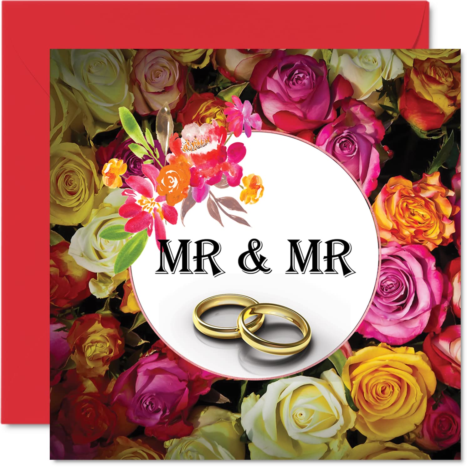 WBdesignz Biglietto Di Auguri Per Matrimonio LGBTQ+ Con Due Spose, Formato DIN A6, Carta Premium 300g, Con Busta Kraft