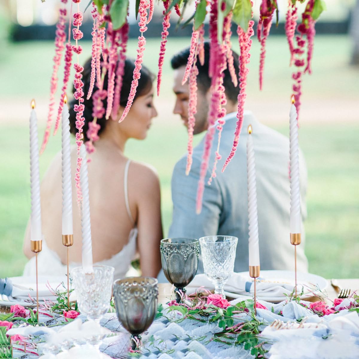Paquete de 6 velas cónicas en espiral blancas de 10 pulgadas para decoración del hogar y ceremonias religiosas, sin perfume, sin goteo, para bodas, cenas, vacaciones, decoración de eventos formales