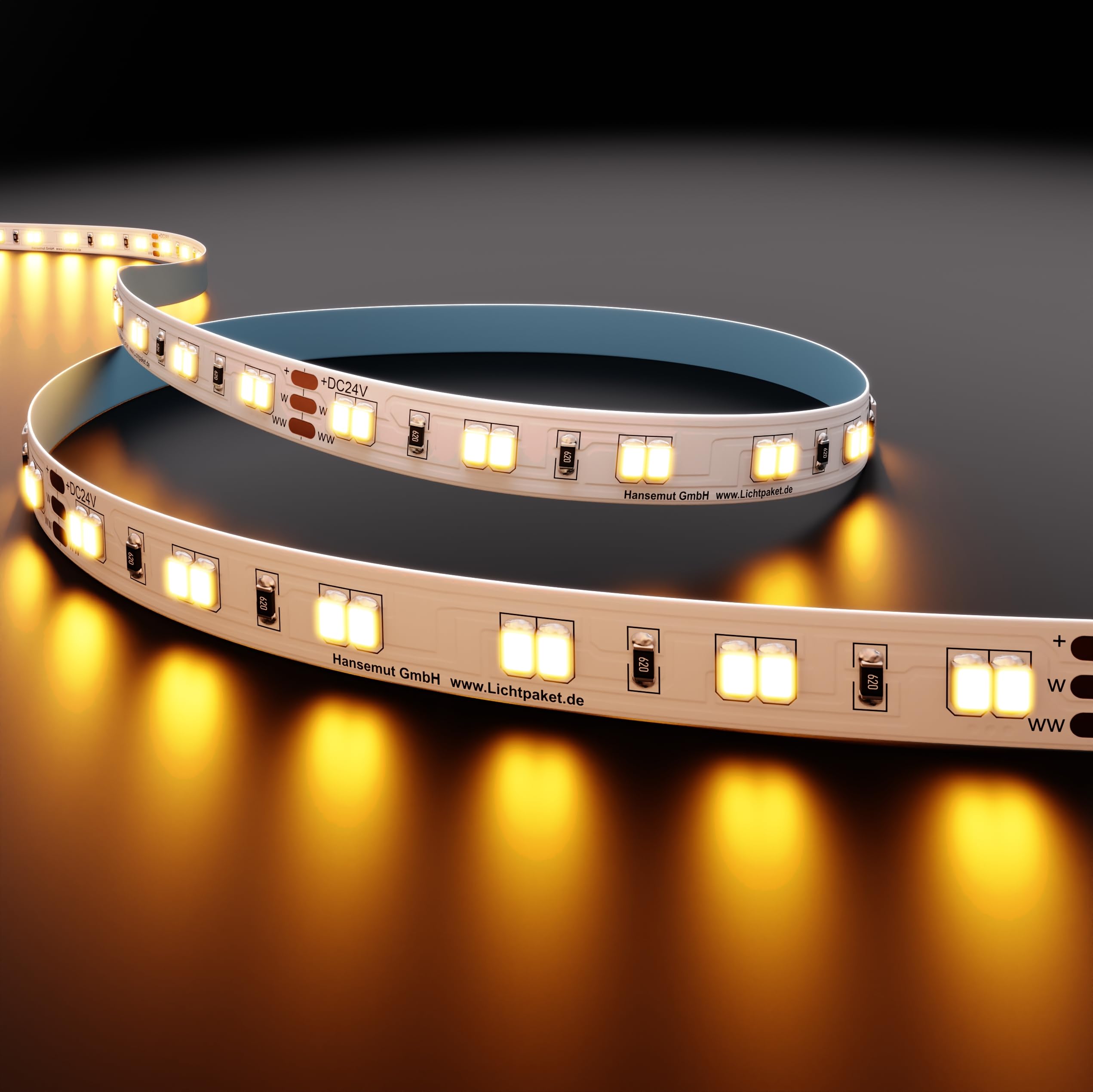 Taśma LED - ULM - ciepła biel / zimna biel CCT Deep Tunable 2000-6000K i 1200 diod LED/10 m