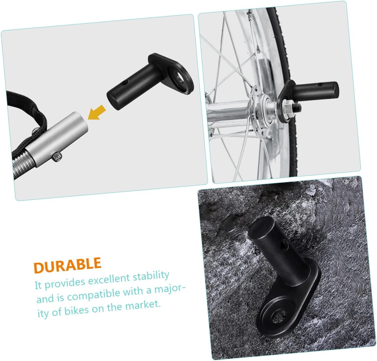 KOMBIUDA 3pcs Trailer Coupler Lift Handle Adapter for Bike Trailer Parts Easy to Install