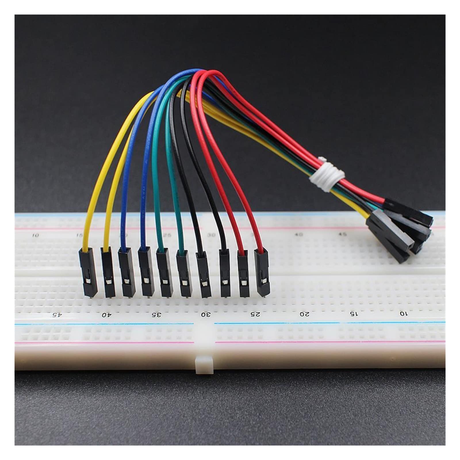 Breadboard M/MM/FF/F Do-pont Jumper Wires Cables Macho a Hembra a Macho, con Rojo y amp;Negro, Paquete Total de 130 (Size : 10CM, Color : Male to Female)