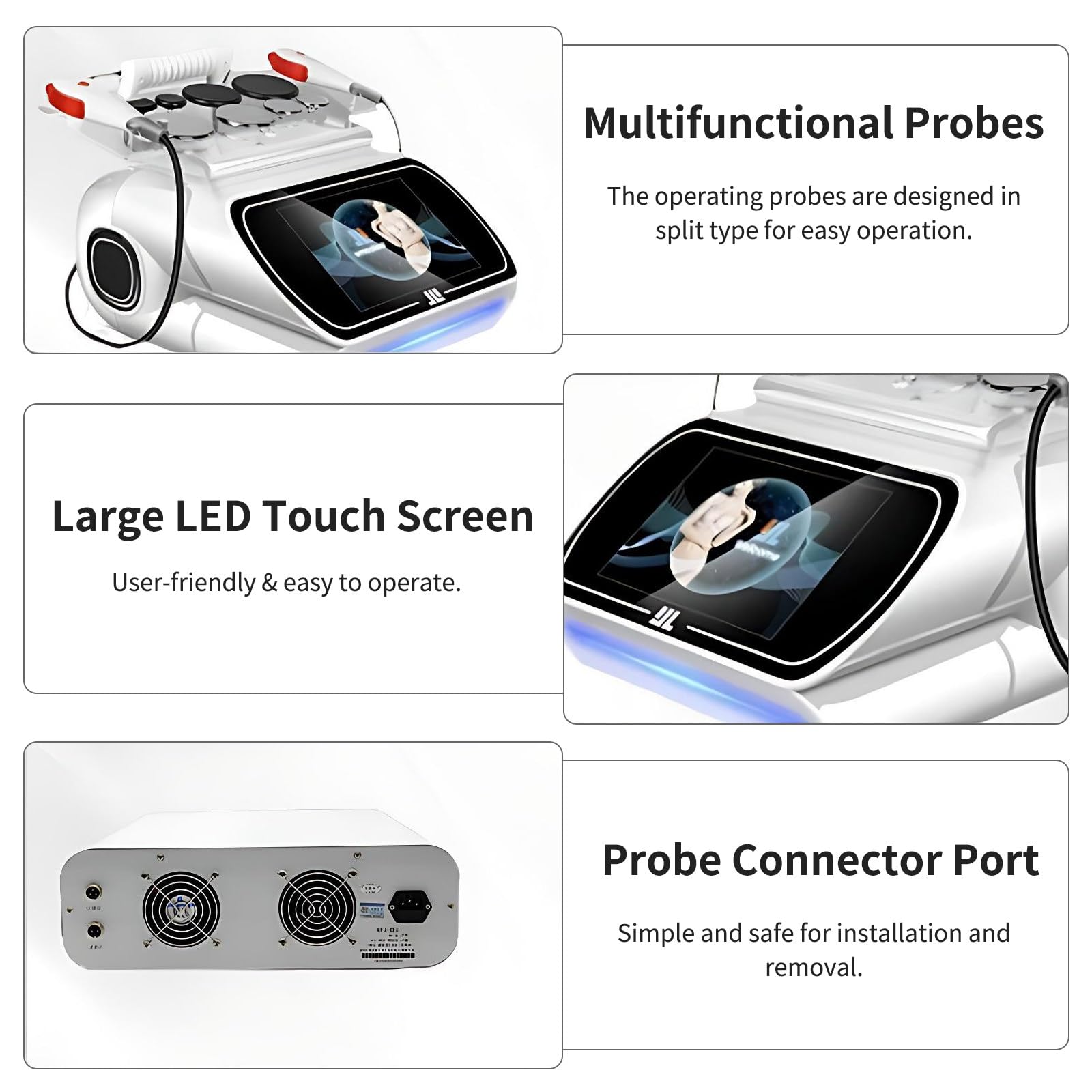 Appareil Radiofréquence Portable Amincissant et Raffermissant Corporel White