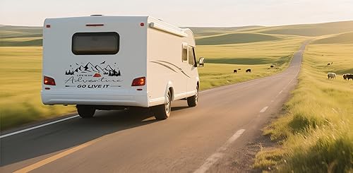 Miniatura 4 de Calcomanía de aventura espera, calcomanía de campamento, Life is an Adventure Go Live It Mountains Tribal Senderismo, vinilo impermeable, decoración