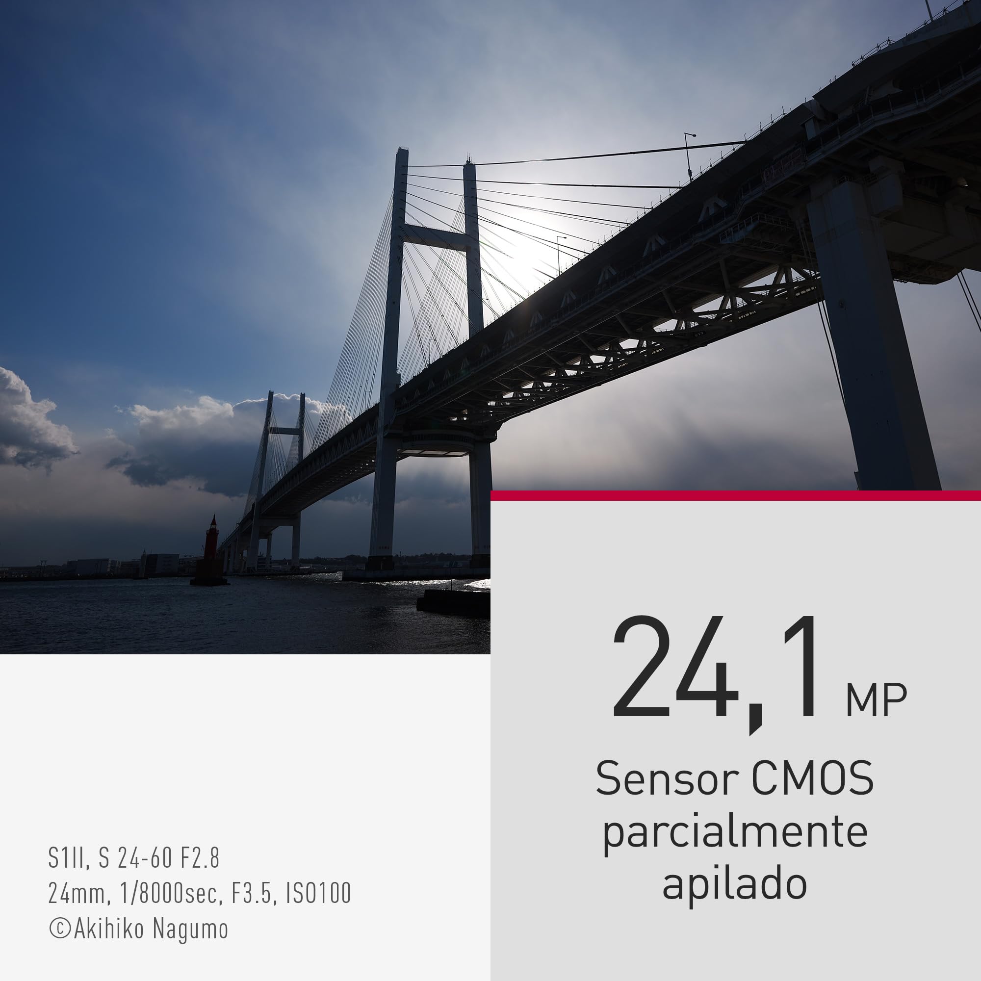 Panasonic LUMIX S1II Cámara Sin Espejo de Fotograma Completo, 24 MP, 4K 120p, 5.1K 60p Open Gate, ProRes Raw, AF Híbrido De Fase, Montura L, Solo Cuerpo, Negra