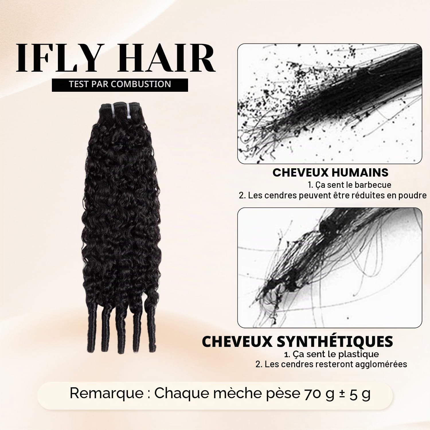 Tissage Naturel Cheveux Humain Bouclé Birmans Burmese Curly 141618 Pouces