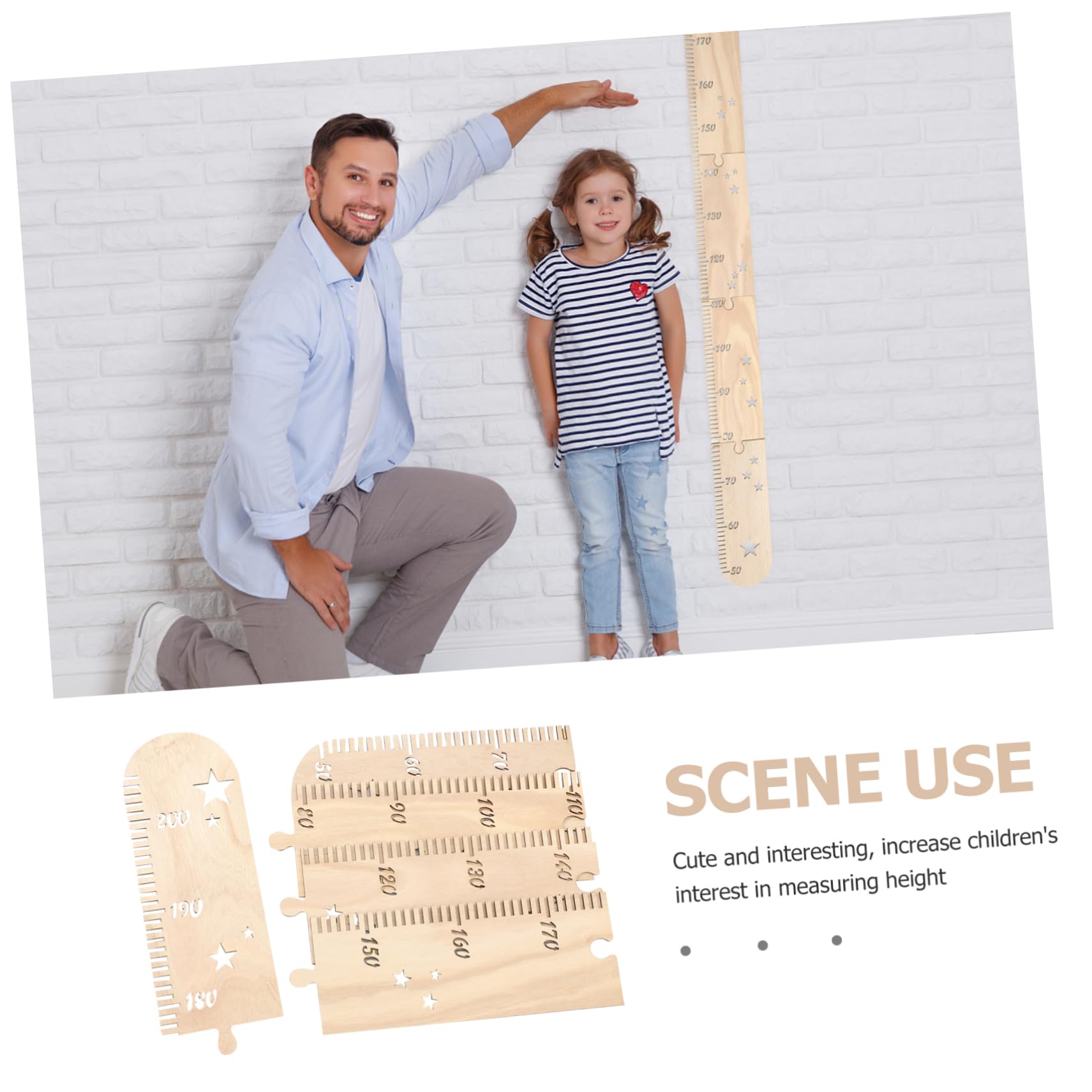 Alipis 5 Juegos Regla De Altura Gobernante Decoración Gráfico De Altura De Crecimiento Medida De Altura Para Pared Gráfico De Pared De Altura De Los Niños Tabla De Crecimiento De Madera