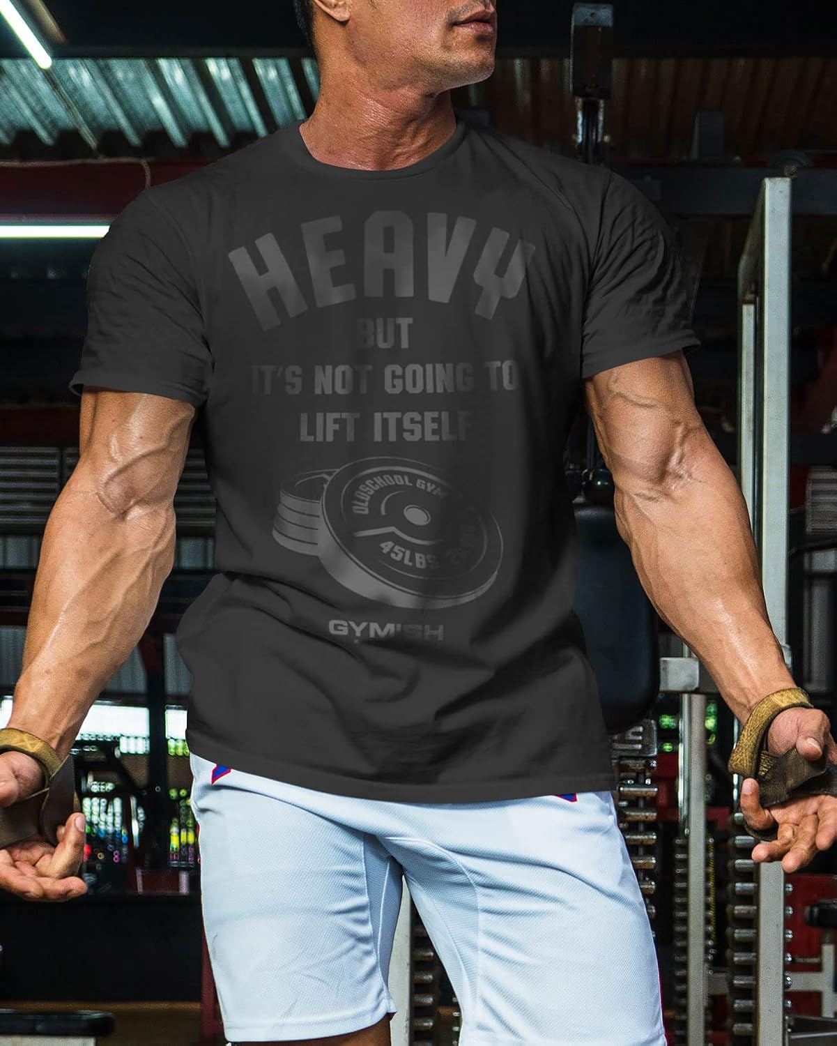 Lift Heavy Motivational Workout Shirts for Men Cool T-Shirt - Image 3