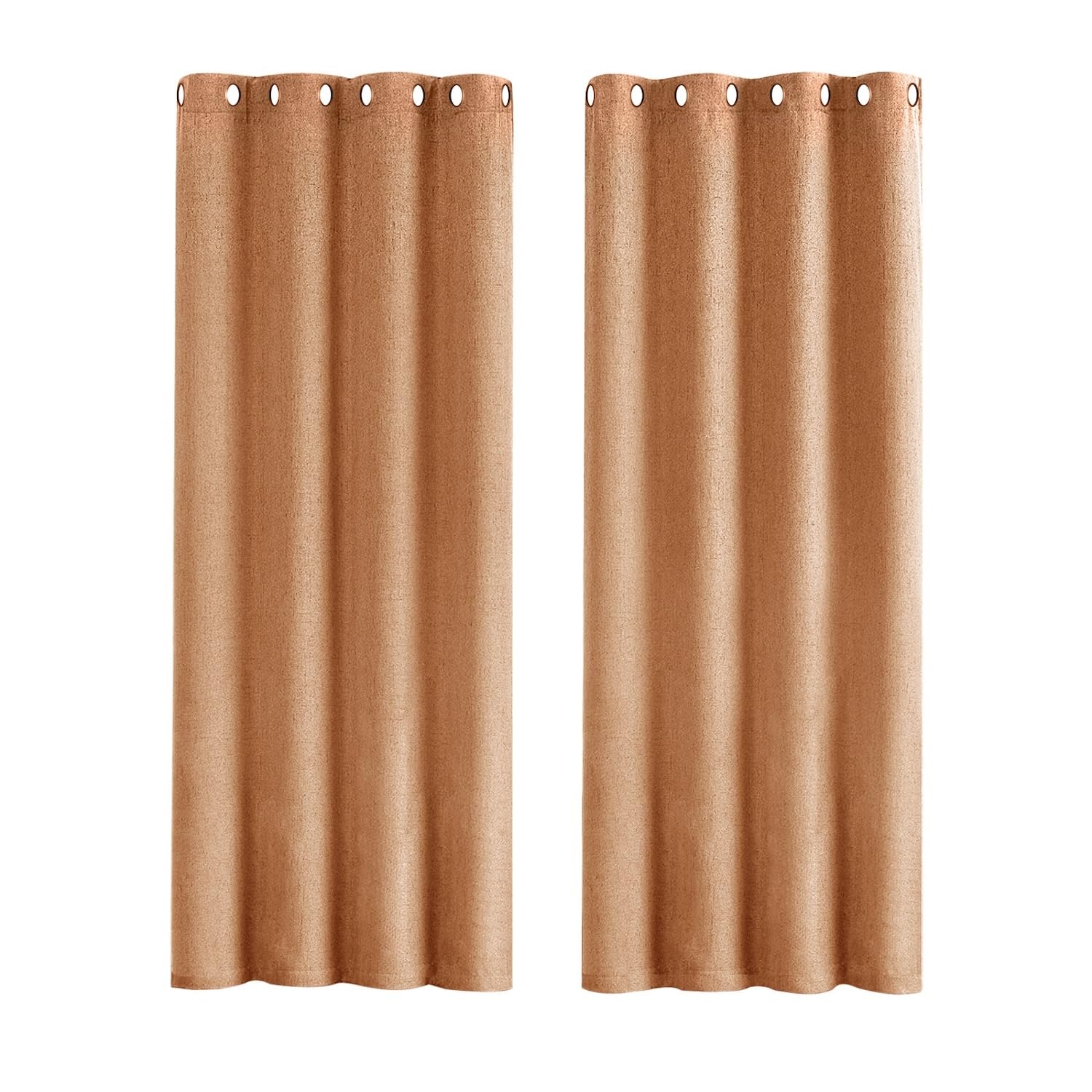 Happy Homewares Orange Lined Blackout Eyelet Curtains46 X 54 Inch Drop2 Panel from B&Q