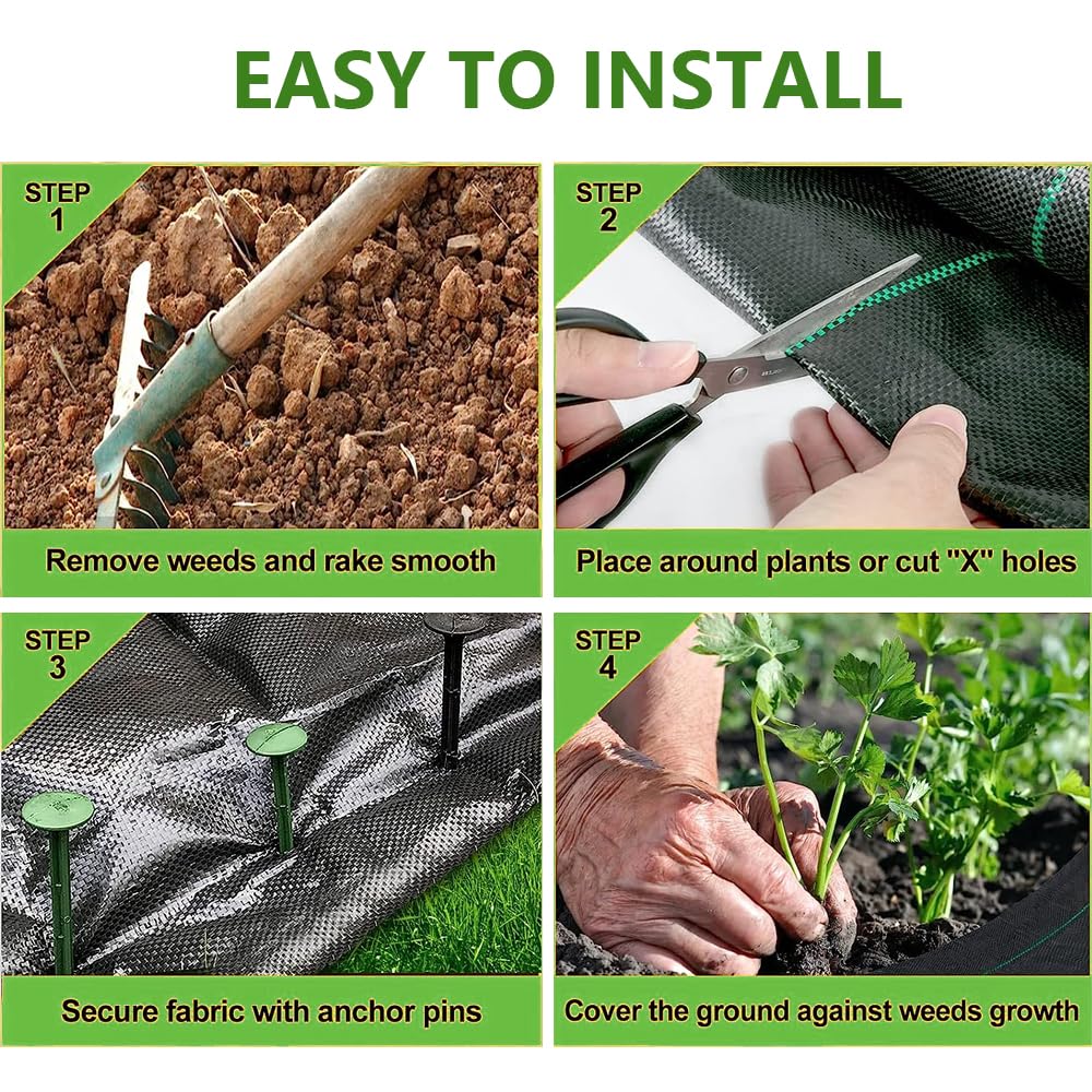 YYHJ Telo Pacciamatura Orto,Tessuto Membrana Anti Erbaccem,per Controllo delle Infestanti,Weed Membrana Barriera,Elevata stabilizzazione UV,per Giardino,Aiuole,Percorsi,70g/m2 (Size : 3X10m
