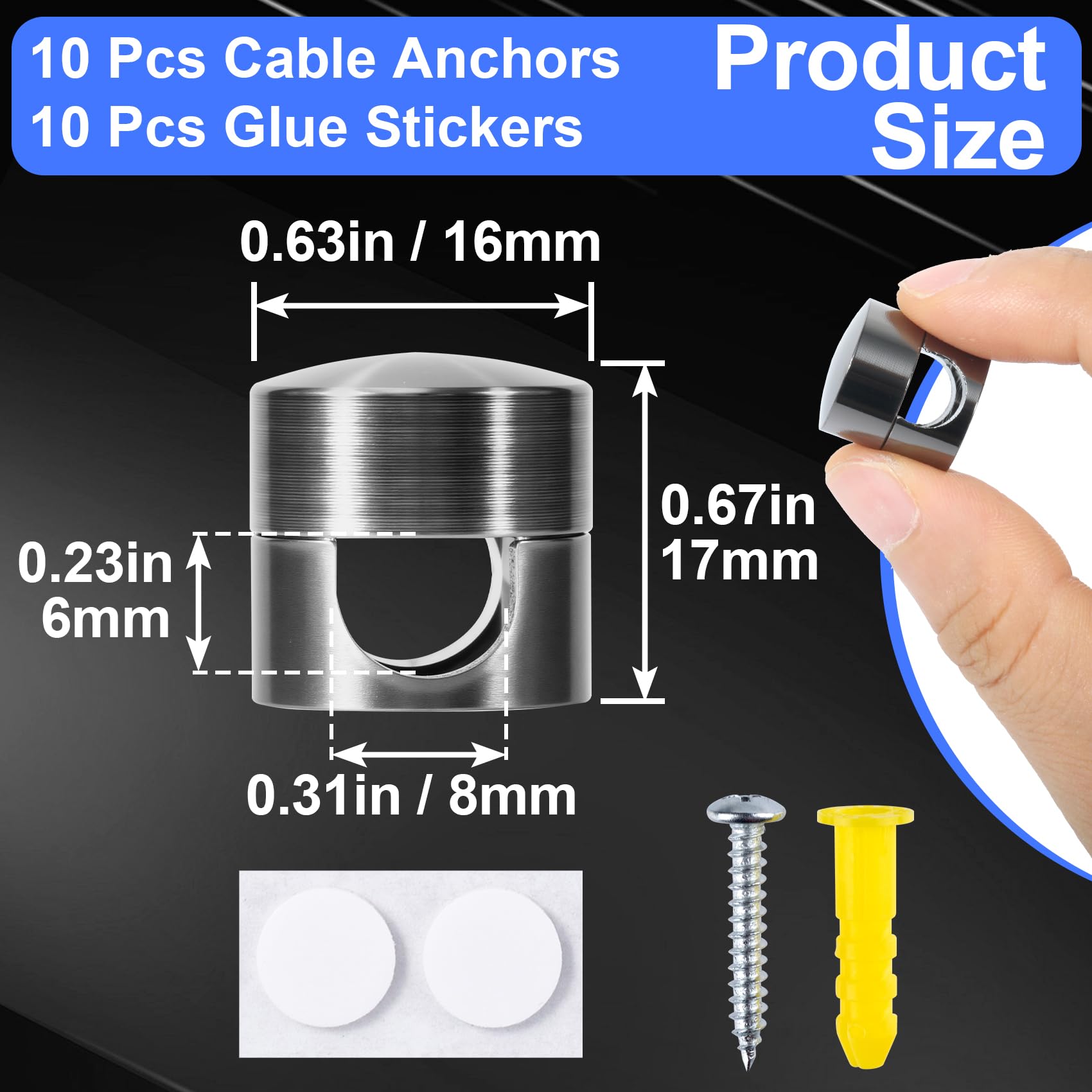 SmallCat Cable Holders - Organize Your Cords -4