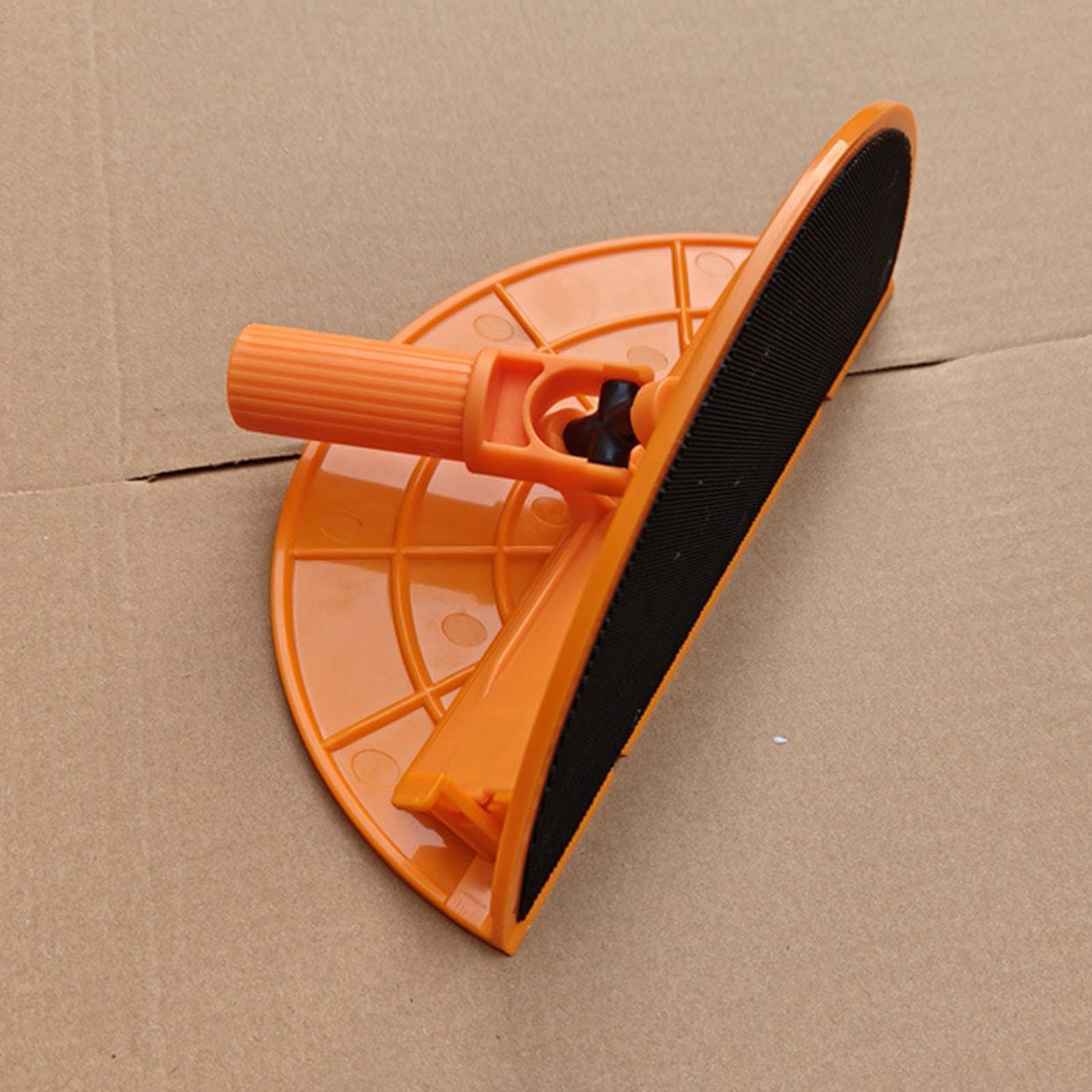 LOVIVER Supporto per carta vetrata semicircolare, levigatrice angolare per cartongesso, strumento di finitura per stucco per levigatura professionale, robusto