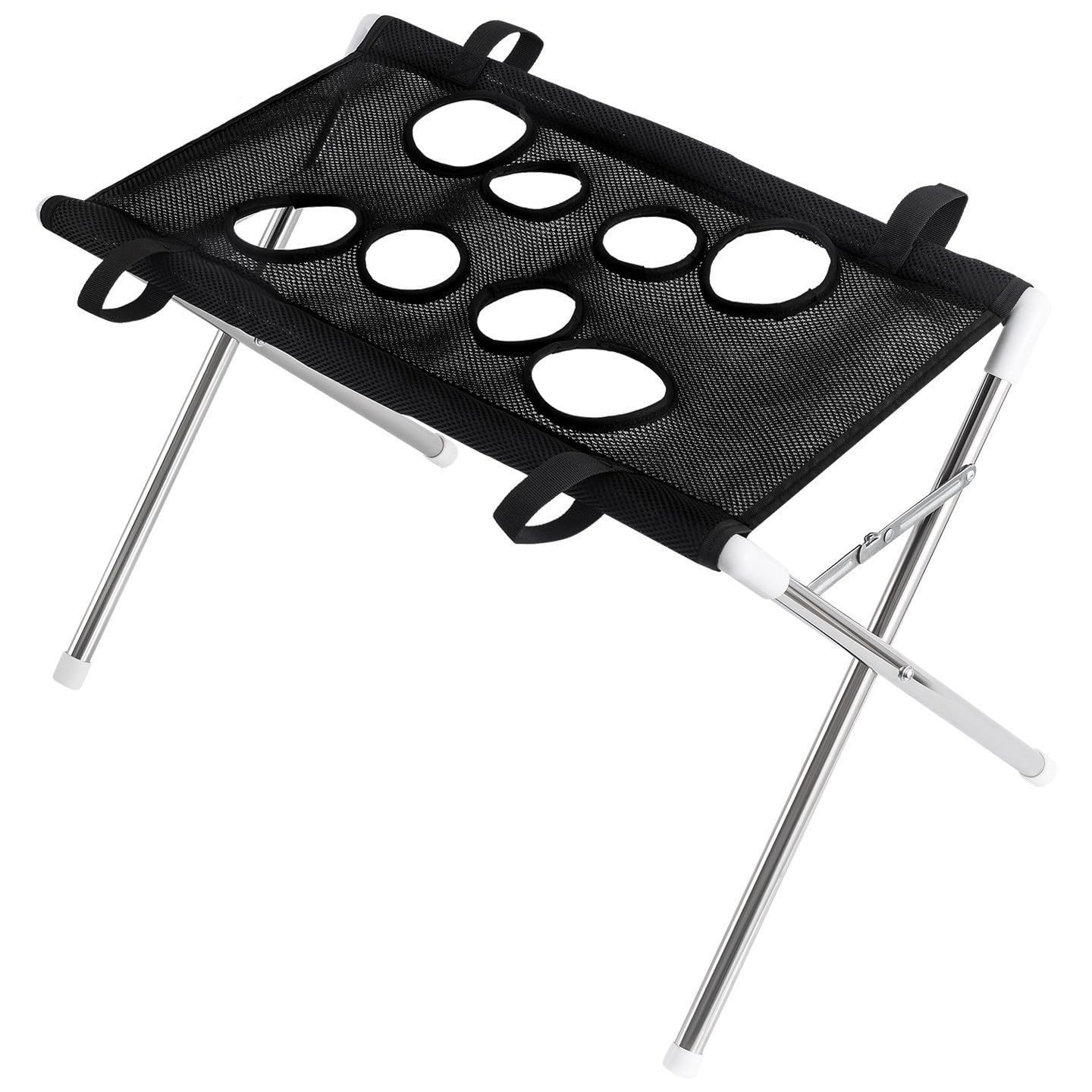 Foldable Pet Bathing Stand Rust Resistant Dog Washing Station with, Black