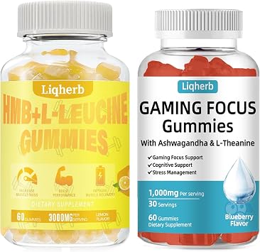 HMB and L-Leucine Gummies & Energy and Focus Gummies