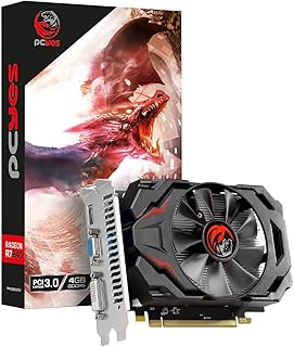 PLACA DE VIDEO AMD RADEON R7 240 4GB GDDR5 128 - SINGLE FAN – PJ7R240DR5 – PCYES, Preta