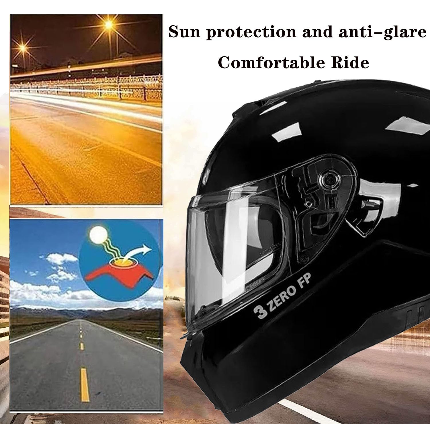 Caschi Integrale Motocicleta Retrò Approvato DOTECE Casco Moto Integrali Con Doppia Visiera Elmetto Integrato Cross E Off-Road Ventilazione Respiratoria Ad Alta Efficienza