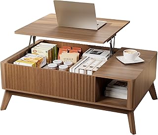 ​​Lift Top Coffee Table with Storage Hidden Compartment, 40