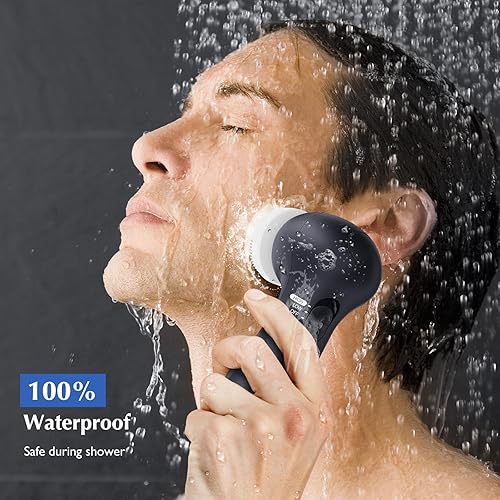 Miniatura 4 de Cepillo de limpieza facial COSLUS 7 en 1 JBK-D Dispositivo limpiador eléctrico giratorio exfoliante impermeable de limpieza profunda, máquina