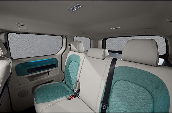 Volkswagen 1T3064365 ochrona przed słońcem do okien na tylną szybę, 5-częściowa