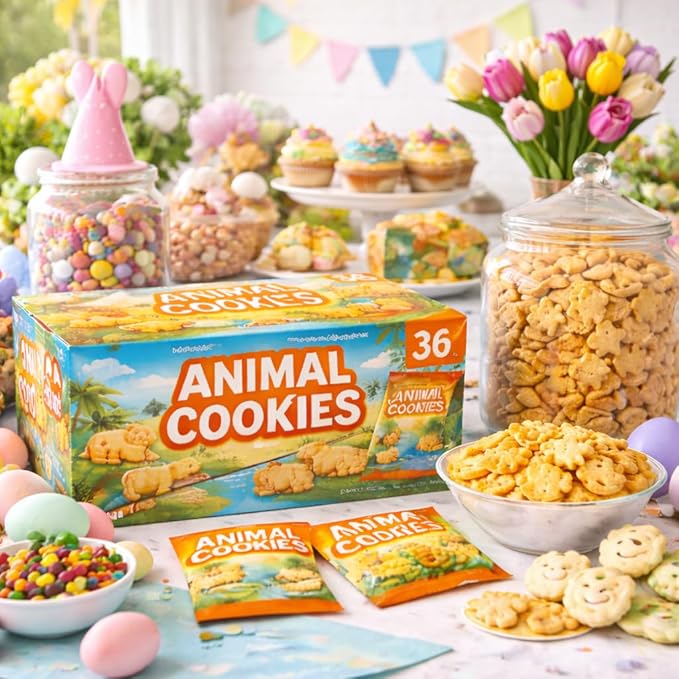 Galletas Animal Crackers - Pack de 36 bolsas individuales de 2 oz miniatura 7