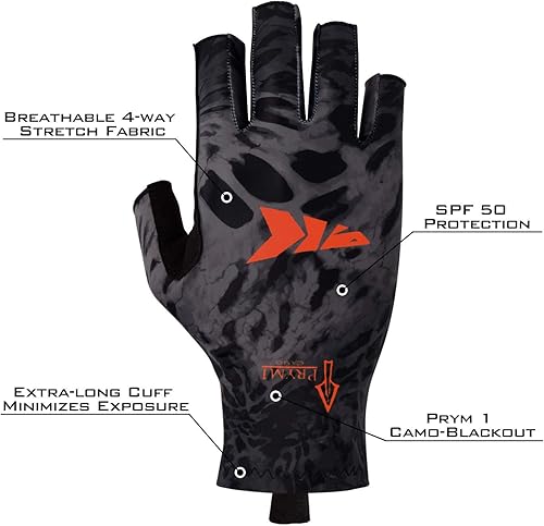 Miniatura 3 de KastKing Sol Armis - Guantes de protección solar UPF50+, guantes de pesca, protección UV, protección solar para exteriores, kayak, remar