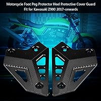 Vista 8 de Reposapiés Pie Peg Protector Talón Protector para Kawasaki Z900 2017-(negro)