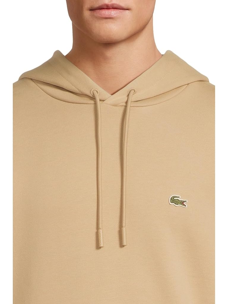 Tan Lacoste Cotton Fleece Hoodie