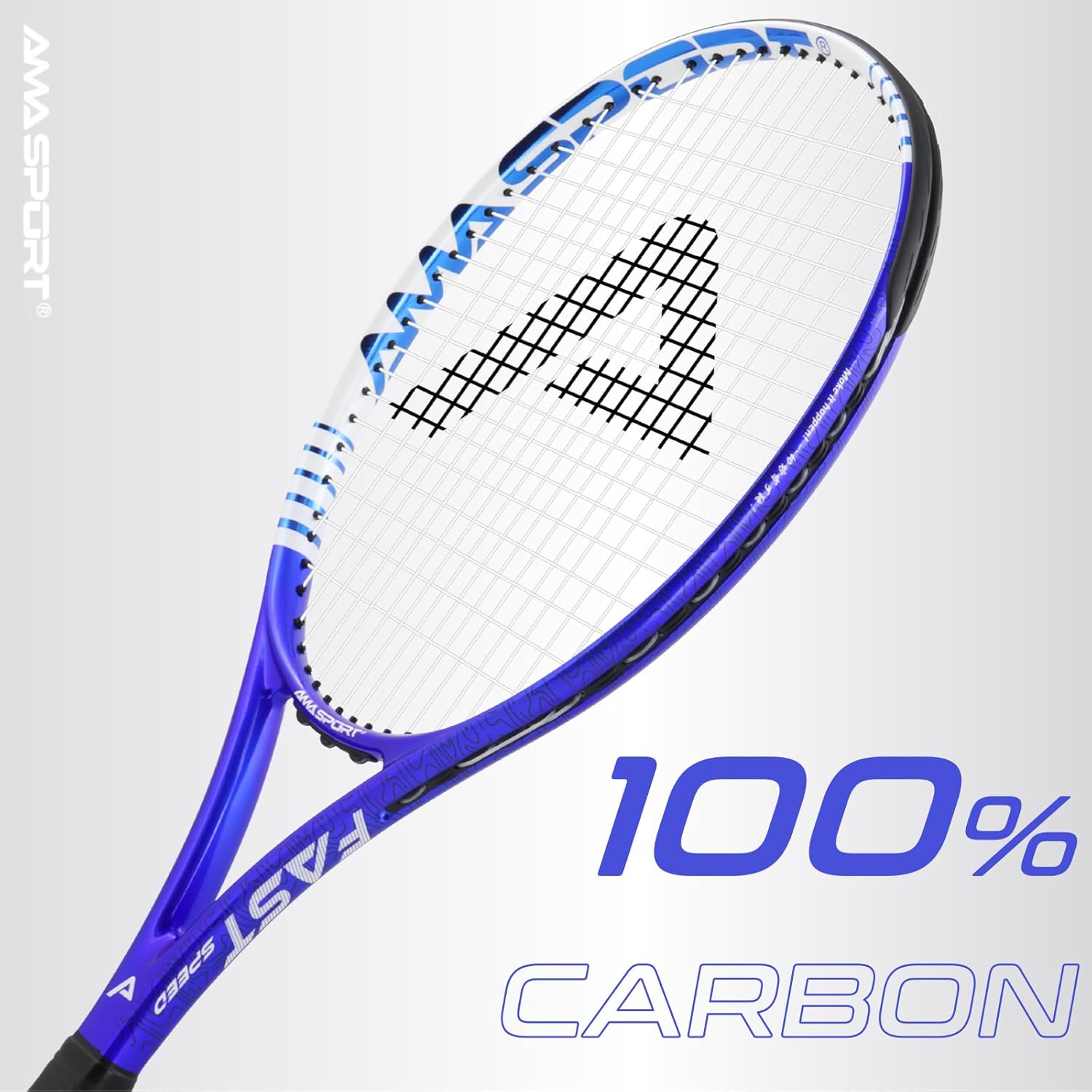 AMA SPORT Adult Tennis Racket - Pre-Strung Light Balance 27 inch Tennis Racquet for Women and Men Grip Size 2-4 1/4"