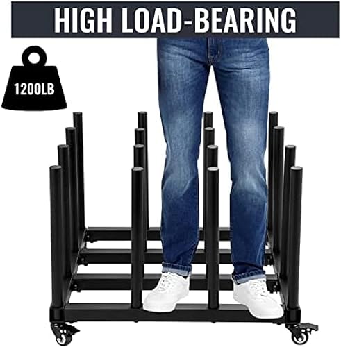 Miniatura 7 de Estante de almacenamiento de rollo de vinilo para 16 rollos, soporte para rollos de vinilo, estante de almacenamiento de rollos para sala de