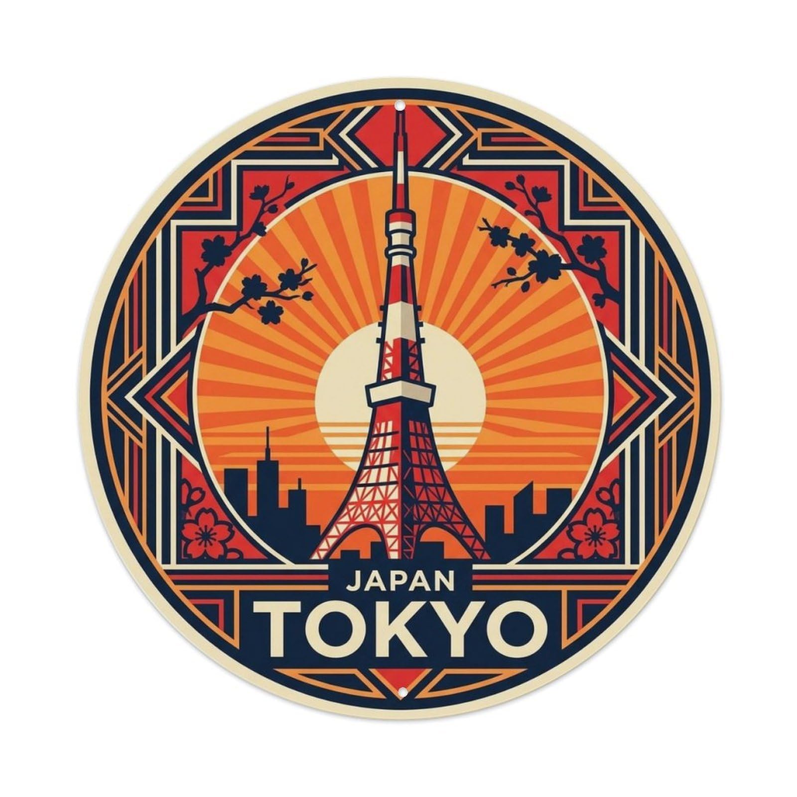 Tokyo Japan Metropolis Travel Classic City Explorer Metal Tin Sign