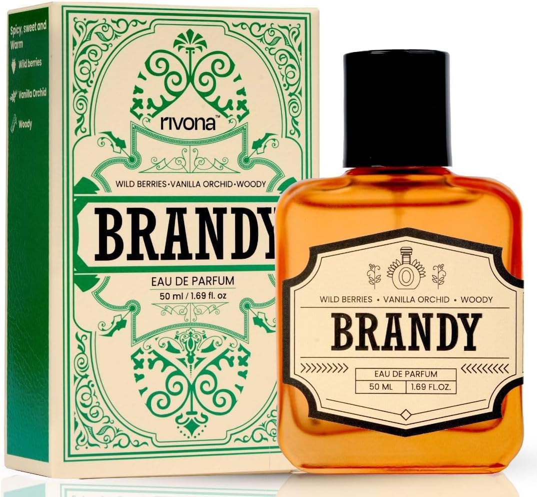 G-B.rand.y Perfume | Long Lasting Eau De Parfum for Men & Women | Rich, Warm & Sweet Fragrance with Brandy, Vanilla, Berries & Amber | Unisex Perfume Gift | 50ml EDP