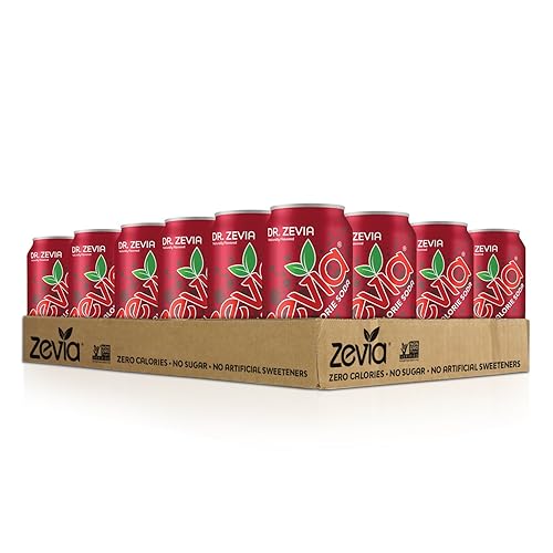Miniatura 3 de Zevia Paquete variado de refrescos sin calorías, Dr Zevia (24 latas) y Cherry Cola (paquete de 12 latas)