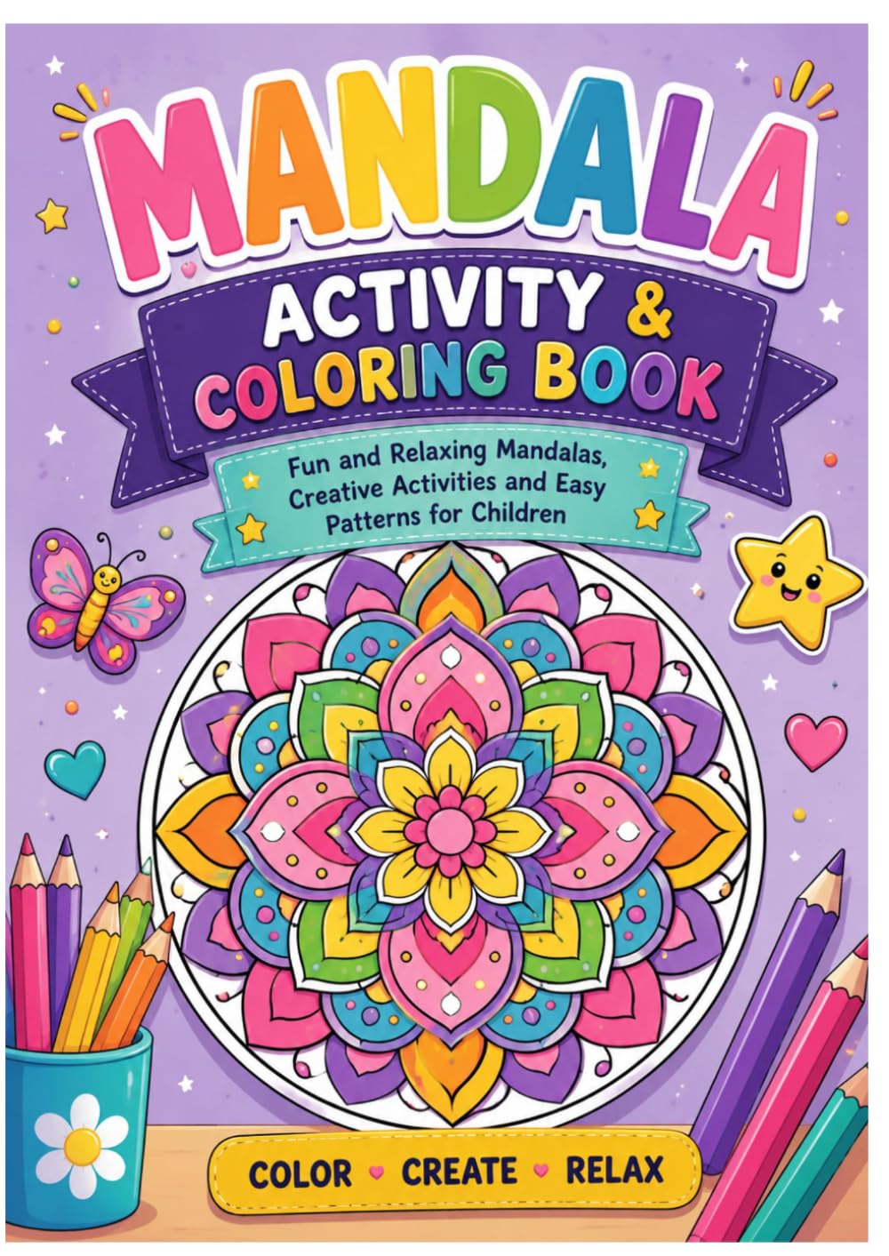 Mandala Activity & Coloring Book for Kids