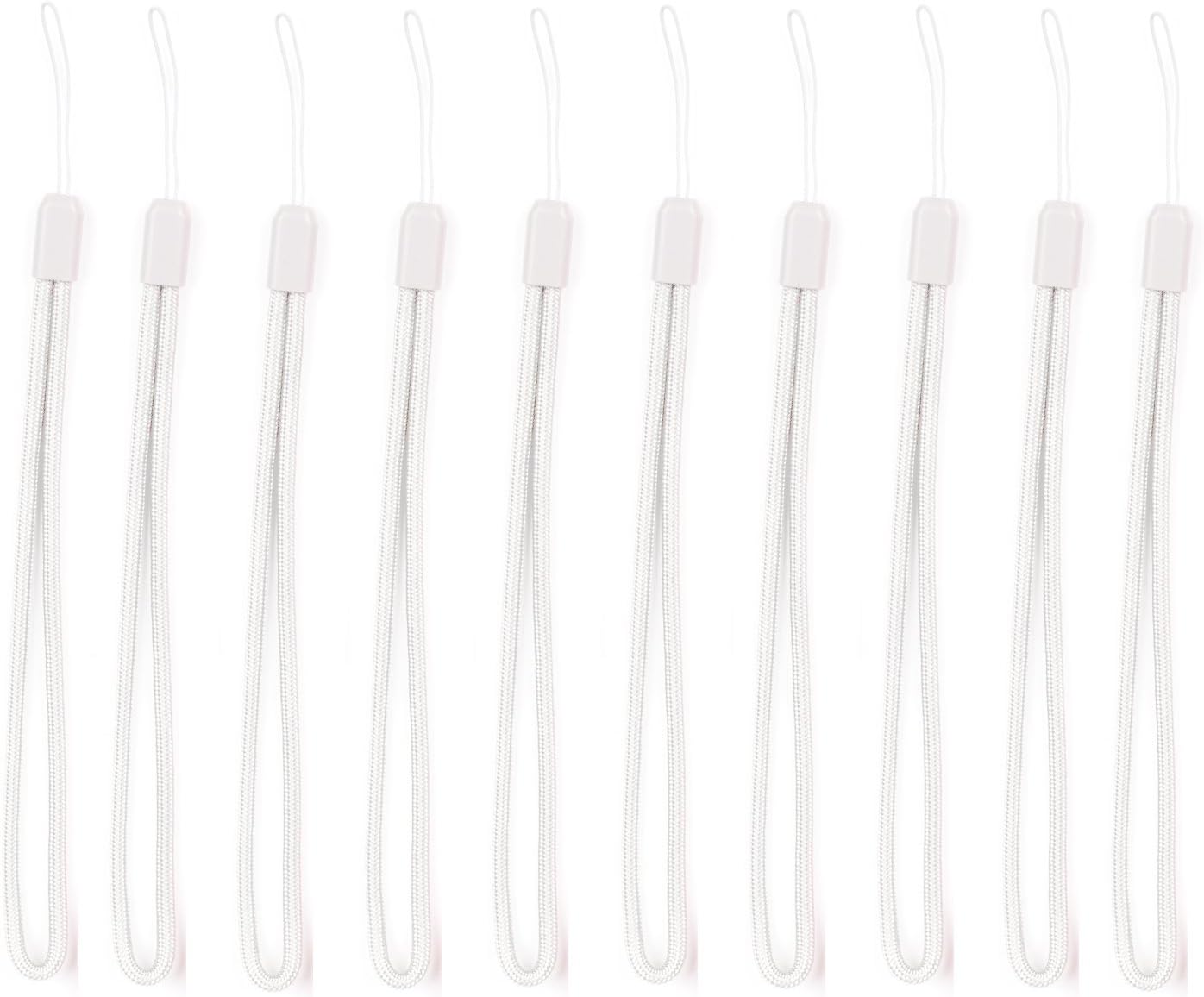 Hand Wrist Strap Lanyard for Cell Phone, USB Flash Drive, Mp3, Mp4, Mini Camera (10pcs, White)