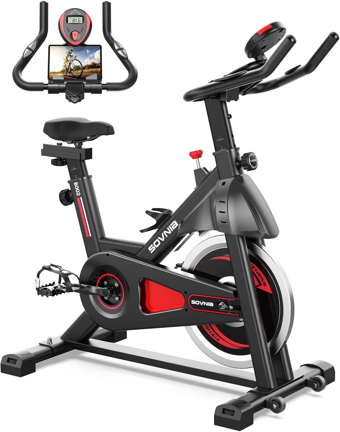 Sovnia Exercise BikeStationary Indoor Cycling Bike for Home 270 Lbs Weight