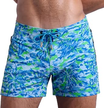 Bang Mens Swimwear - Flex Shorts - Adjustable Quick-Dry Premium Beach Trunks