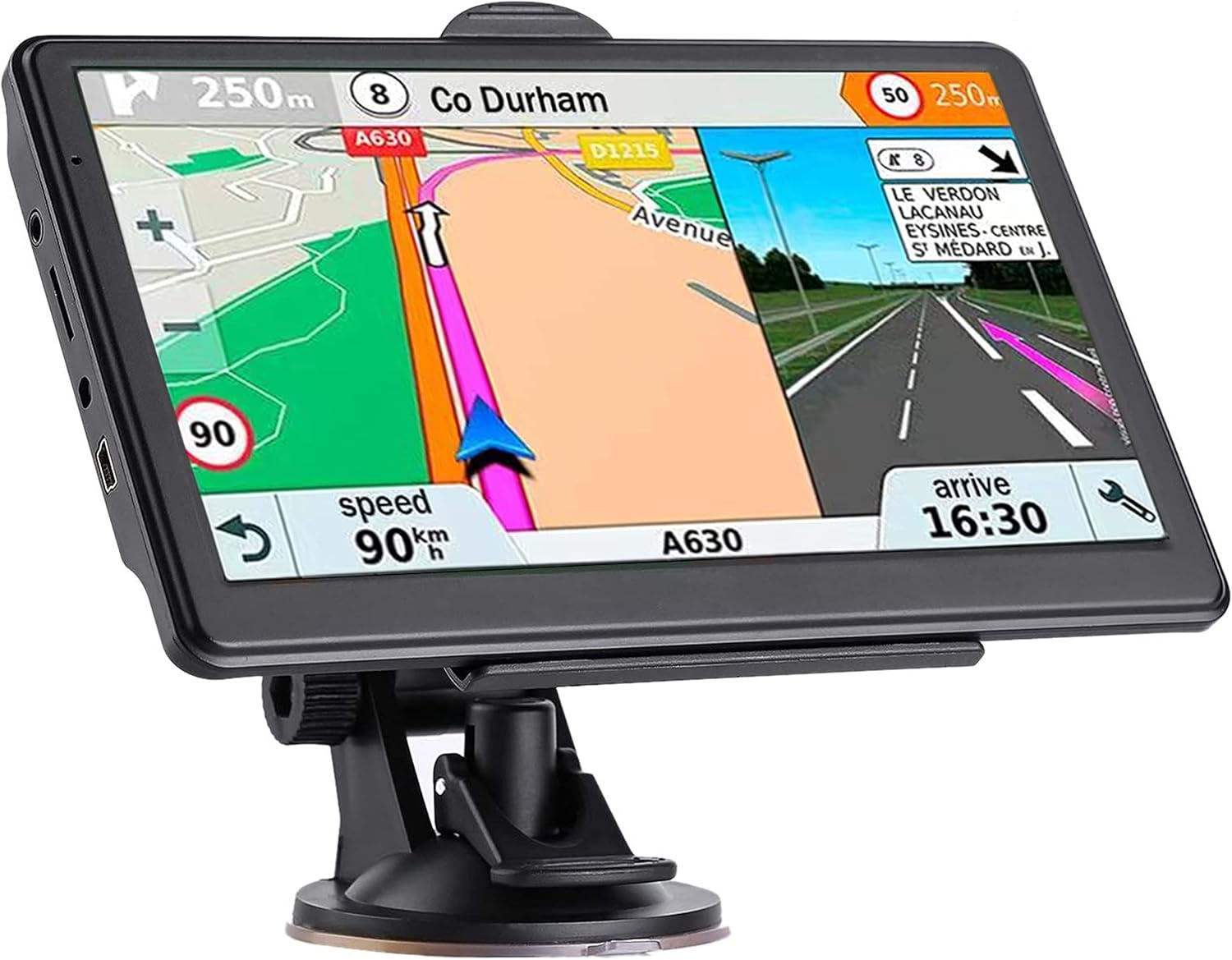 Lifetime Free Map Updates 7 inch Touch Screen Voice Navigation with