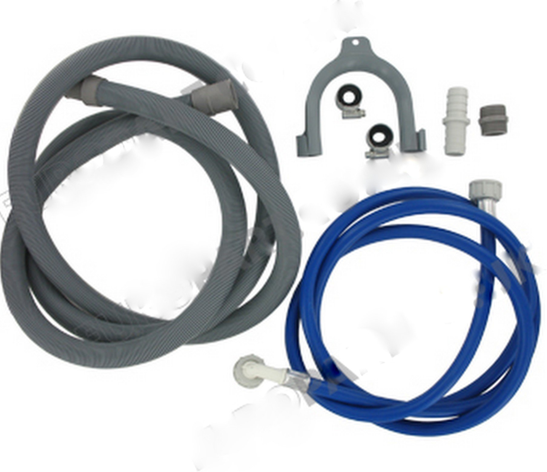 Bartyspares Bartyspares® Fill Water Pipe And Drain Hose Extension Kit For Hoover Zanussi Electrolux Washing Machines And Dishwashers 2.5M