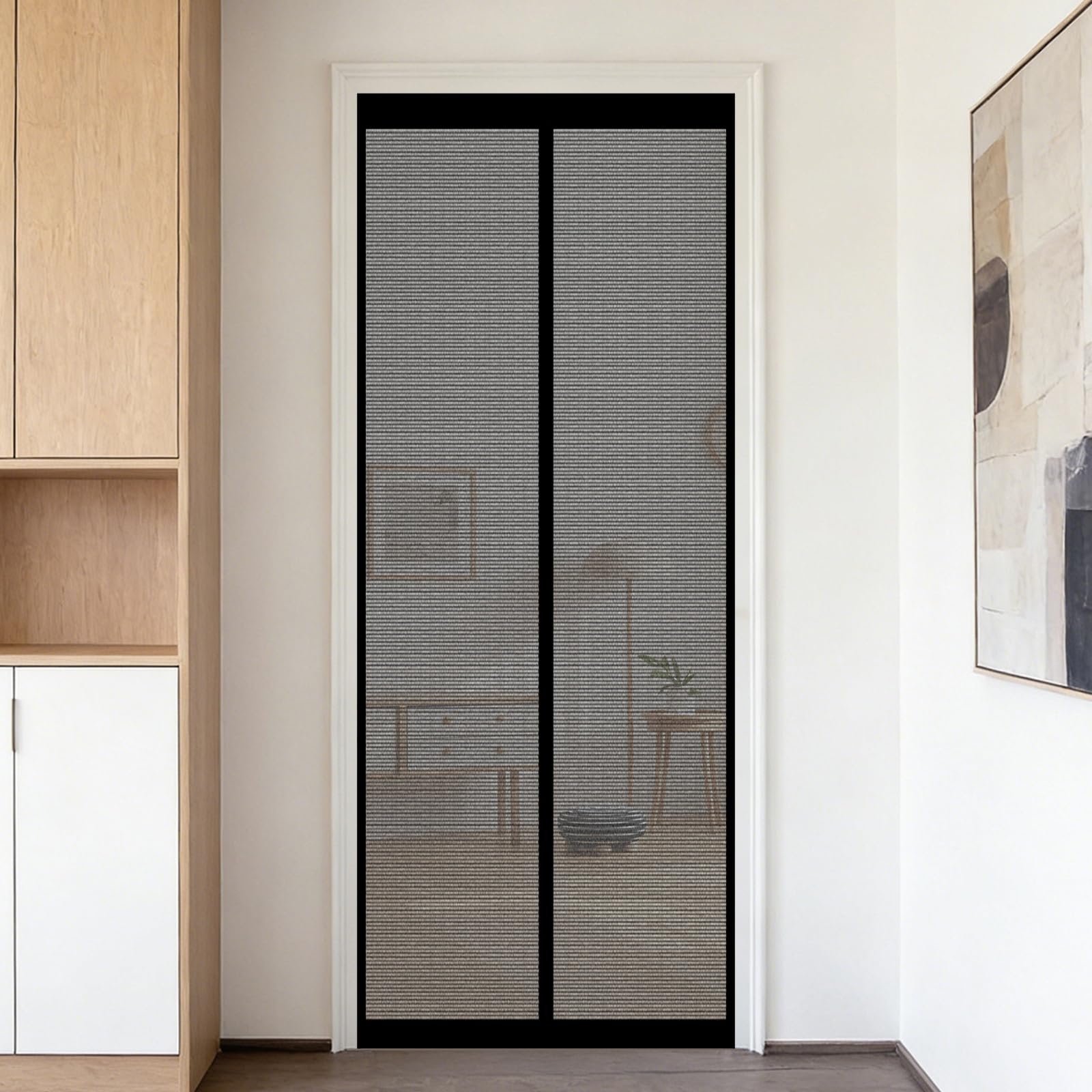 Moustiquaire porte anti insecte pour garder l'air frais sans mouches