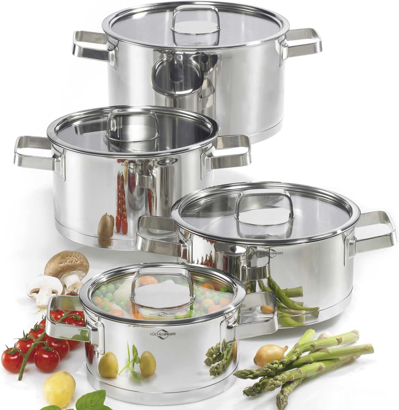 Küchenprofi San Remo Saucepan Set 18/8 Stainless Steel