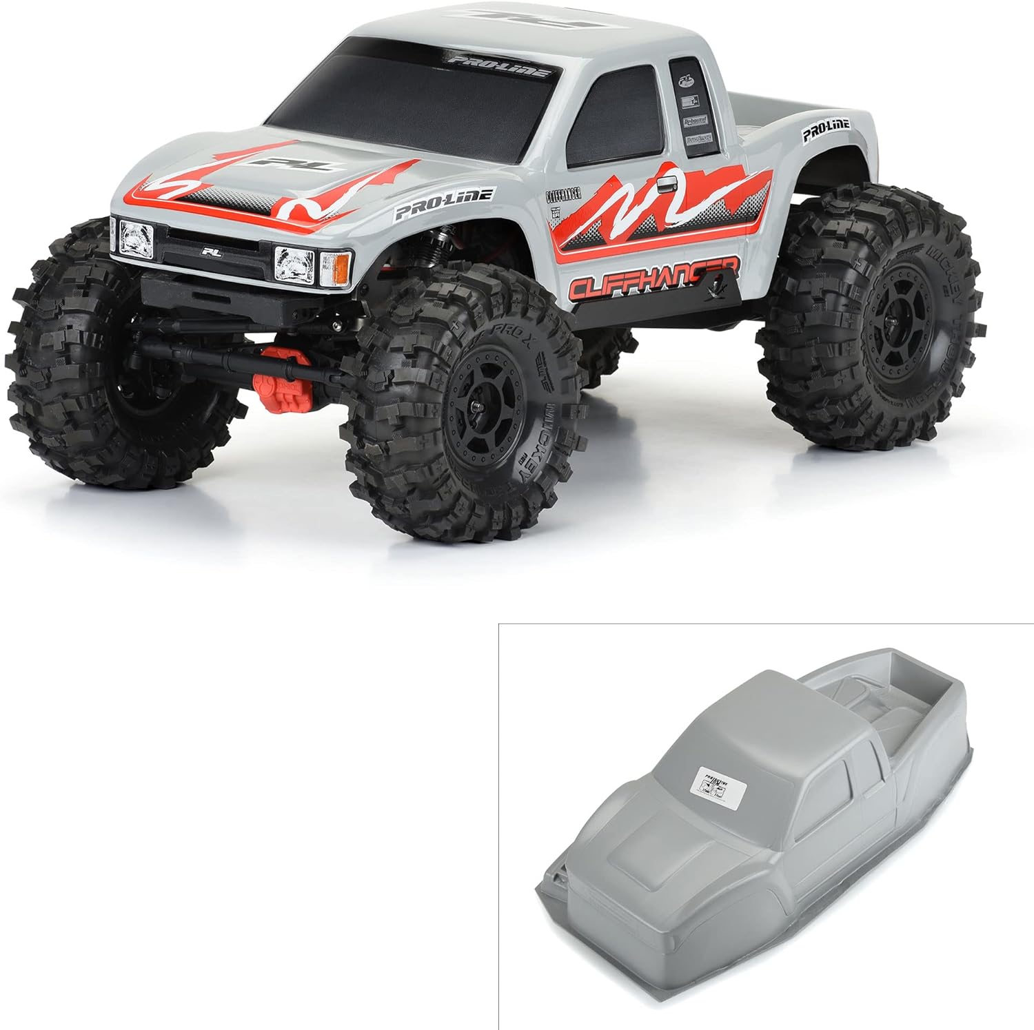 Pro-Line Racing 1/10 Cliffhanger HP Stone Gray Body 12.3 Crawler PRO356614 Car/Truck Bodies Wings & Decals